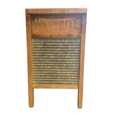 National Washboard Co. Wood & Zinc No.  28 Memphis Chicago Vintage Decor Laundry