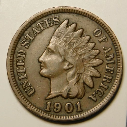 1901 Indian Head Cent Penny EF   "Actual Coin Pictured"