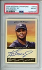Ken Griffey Jr. 2009 Upper Deck Goodwin Champions - On Card Autograph /25 PSA 8