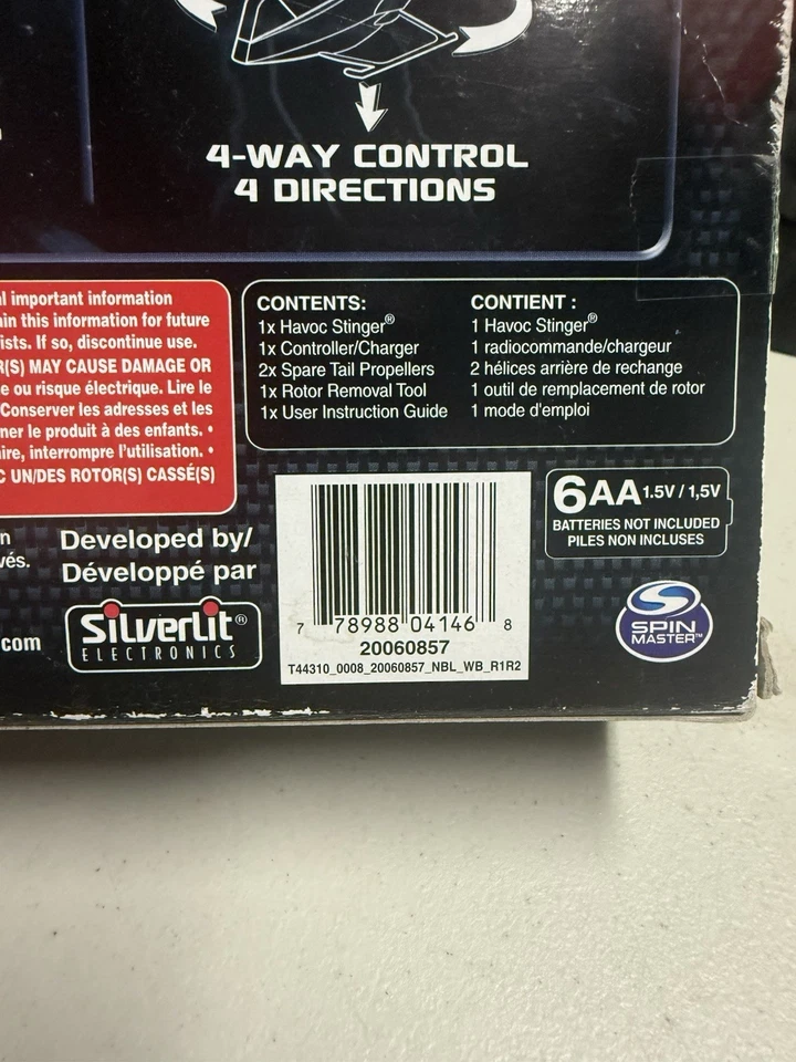 Air Hogs Havoc Stinger RC Helicóptero ROJO Walmart Exclusivo Control Remoto NUEVO Foto 4 de 4