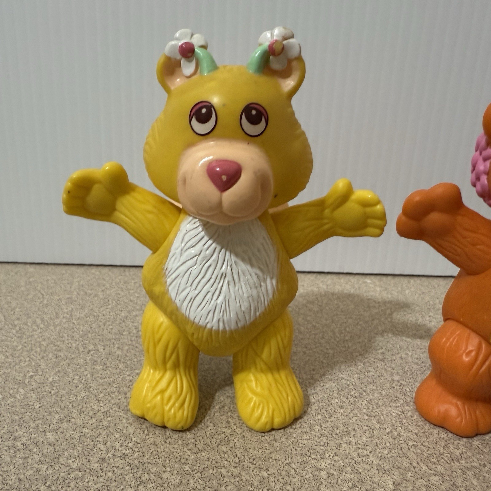 Vintage 1985 Hasbro Disney Wuzzles Bumblelion and Butterbear Posable Figures