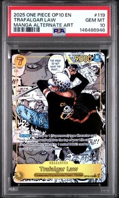 Trafalgar Law OP10-119 Royal Blood Secret Rare Foil Manga Alt Art