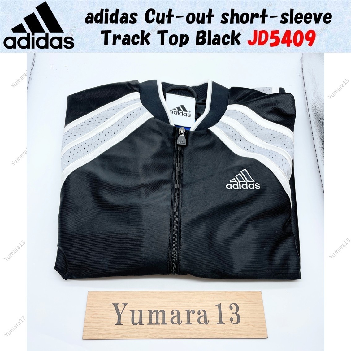 adidas Cut-out short-sleeve Track Top Black JD5409 Japan Size | eBay