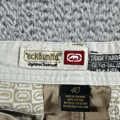 Paint Stained Ecko Untld. Cargo Shorts Mens 40 Long Baggy 13" Artist Edgy Grunge - Picture 6 of 9