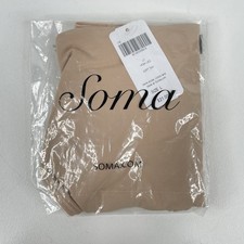 NEW Soma Vanishing Tummy VT High Leg Brief Panty, Size Large, Soft Tan