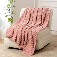 Fleece Throw Blanket for Couch 300GSM Super Soft Plush Fuzzy Blankets Lap Bla...