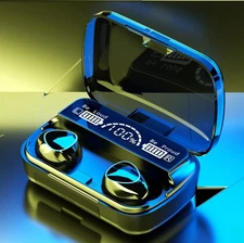 Bluetooth Earbuds TWS Wireless 5.1 Earphones Waterproof Black