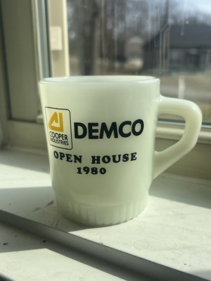 1980 DEMCO Advertising Coffee Cooper Industries Fire King Anchor Hocking  House