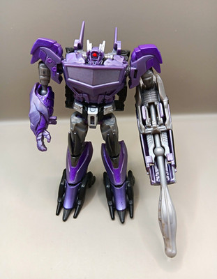 Transformers Prime Cyberverse Commander Shockwave Missing Wheel see description 