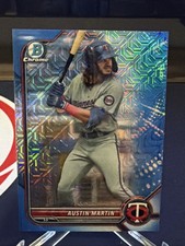 2022 Bowman Chrome Prospects Austin Martin #BCP-139 Blue Mojo Refractor /150 