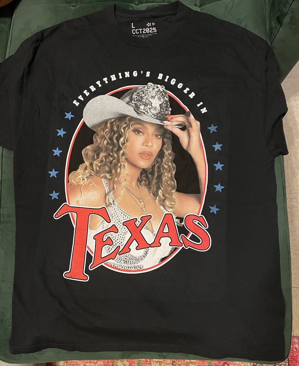 Beyonce ツアーtシャツ　サイズL 2025 cowboy carter BEYONCE OFFICIAL COWBOY CARTER TOUR MERCH 2025 HOUSTON EXCLUSIVE T