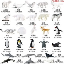 26pcs/set Mini Shark Penguin Whale Wolf Leopard PVC Toy Action Figure Kids Gift