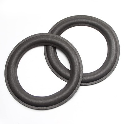 Fielect 2Pcs 6.5inch Foam Speaker Edge Subwoofer Surround Rings Edge Replacem...
