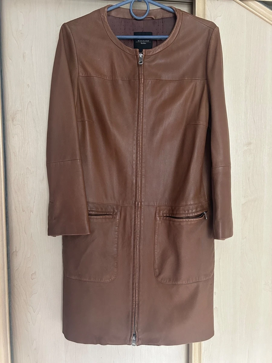 Max Mara Coats, Jackets & Vests Leather Outer Shell for Women for