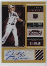 2018 Panini Elite Extra Edition Gold Prizm 2/10 Jeremy Eierman #JE Auto s3g