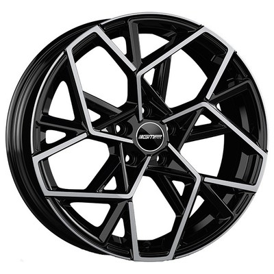 ALUFELGE GMP CARTESIO FUR RENAULT ZOE 6.5X16 4X100 BLACK DIAMOND RBG