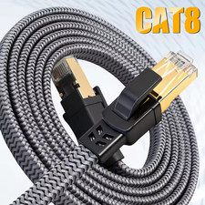 Cat 8 RJ45 Ethernet Cable Super Speed 40Gbps Patch LAN Network Gold Plated Lot