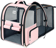 Large Cat Backpack Carrier Expandable Foldable Pet Carrier Backpack for Small Do