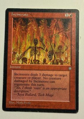 MTG Ice Age Incinerate   Common MP