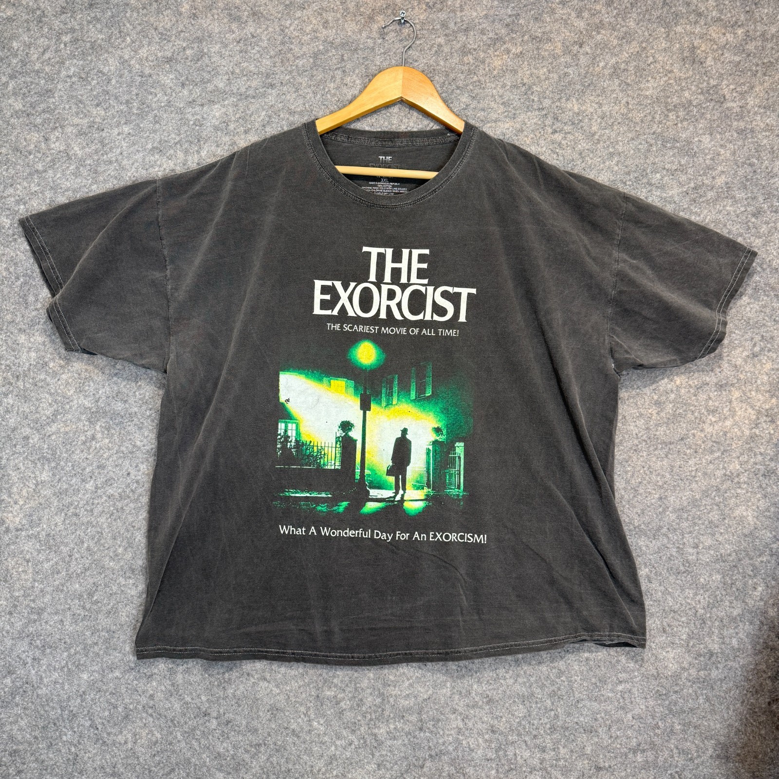 Vintage The Exorcist Movie Shirt Mens 3XL Scariest Wonderful Day Y2K Graphic Tee