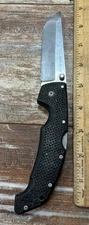Cold Steel Voyager 5” Tanto AUS10 Blade, with Tri-Ad Lock Folding Knife Rough