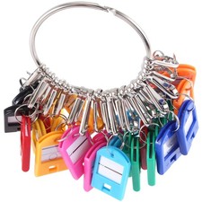 Portable Key Organizer, with 30 Individual Spring Hooks and Key Tags for7486