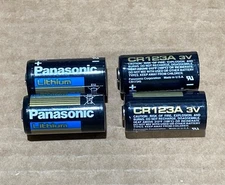 Panasonic Lithium CR123A 3V Battery 4-Pack New