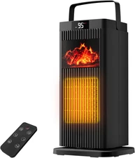 Space Heater for Indoor Use, 1500W Portable 13.78" Electric Heater with Thermost