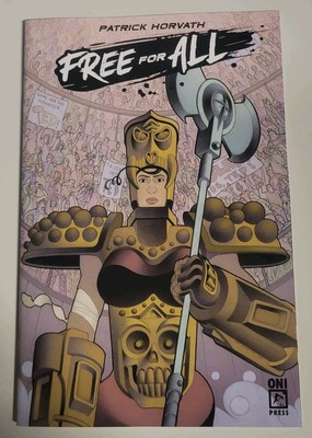 FREE FOR ALL #1 03/2025 VF+ (ONE SHOT) CVR D MATT LESNIEWSKI ONI PRESS