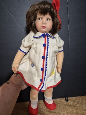 RARE! 1983 Vintage Lenci Felt Doll CUTIE PIE!