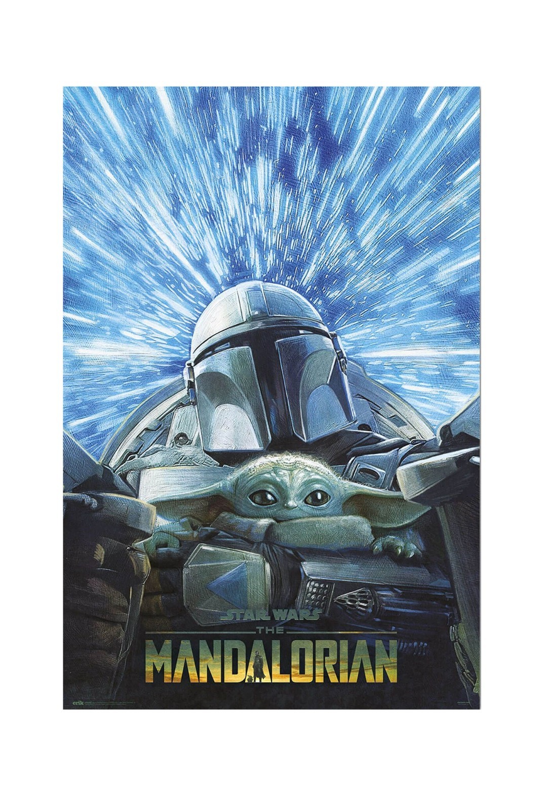 The Mandalorian Poster Hyperspace Star Wars Movie 61x91.5 cm | 24x36 inch New