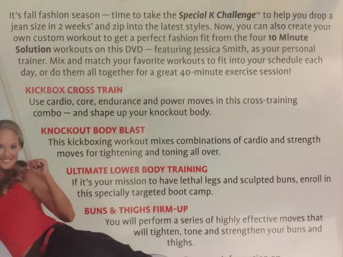 10 Minute Solution Special K Fashion Fit Workout (DVD, 2010) New - Picture 3 of 3