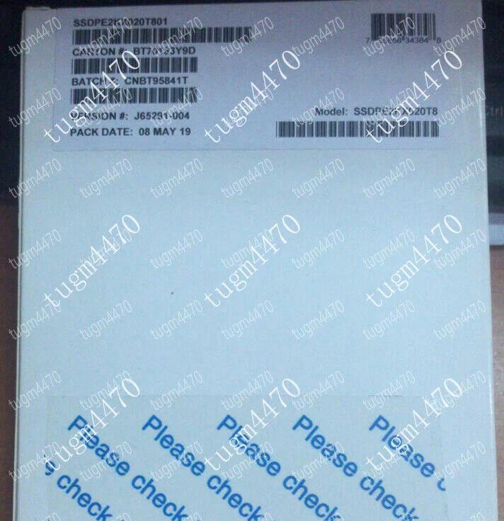 Unidad de estado sólido Intel P4510 Series 2TB SSD DC NVME U.2 SSDPE2KX020T8 Foto 3 de 3