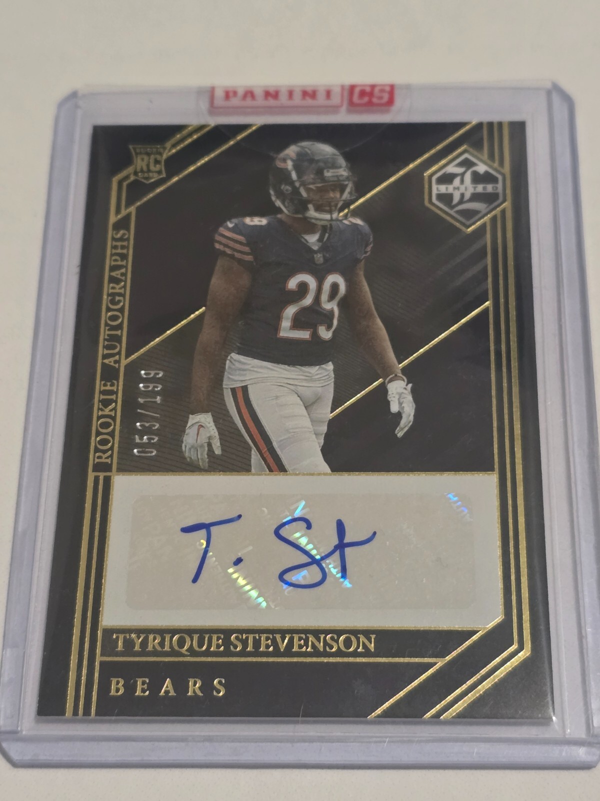 Tyrique Stevenson Panini Limited #215 Autograph