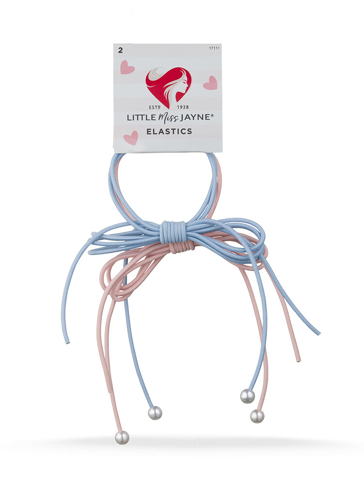 Little Miss Jayne Elastics 2pk Cute Bow Elastics Random Color