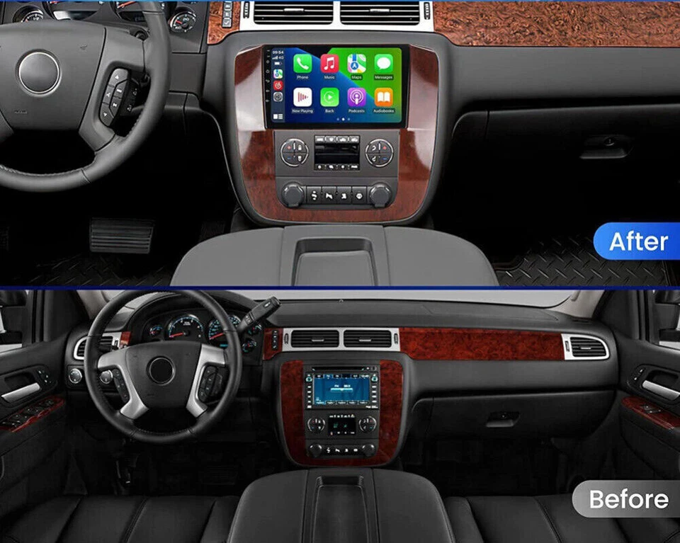 For 2007-2014 Chevy Tahoe Suburban Wireless CarPlay Android 15 Car Radio Stereo Foto 2 de 4