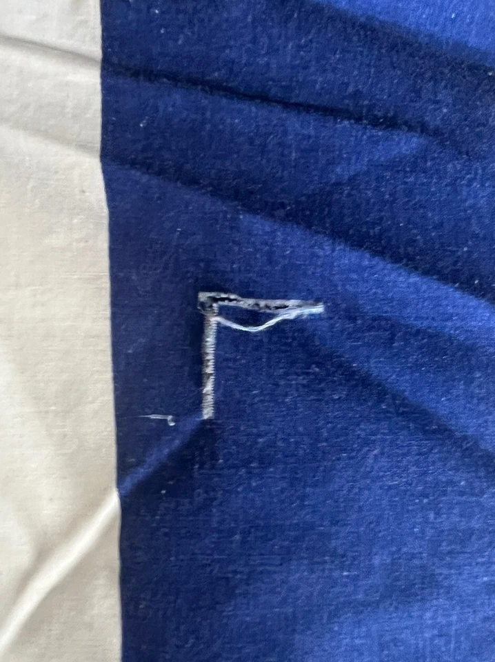 Falda Cama Ralph Lauren University Club Azul Blanco Rugby Rayas ~ DOBLE ~ De Colección Foto 4 de 4