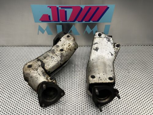 1990-1996 Nissan 300ZX Twin Turbo EXHAUST OUTLET PIPES Set Z32 TT 90-96 - Picture 3 of 6