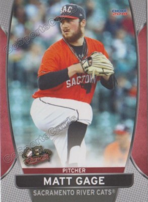 2018 Sacramento River Cats Matt Gage RC Rookie San Francisco Giants