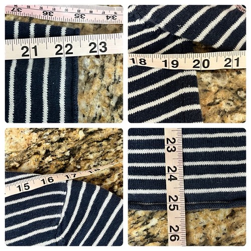 Onia Striped Linen Sweater Mens S Nautical Preppy Beachy Cruise Lightweight - Picture 5 of 9