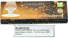 Chocolate Juicy Flavored 1 1/4 Rolling Papers by Hornet 50Lvs USA Shipped