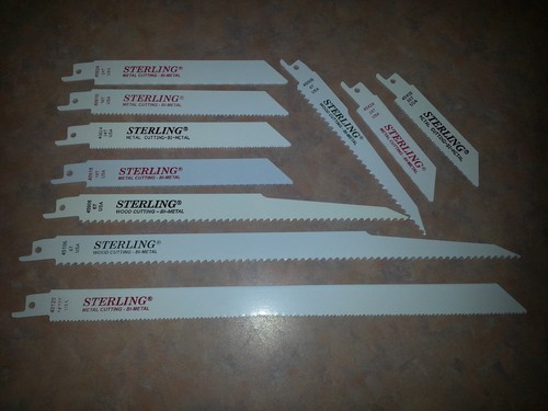 10)Assorted Reciprocating Sawzall blades all brands USA