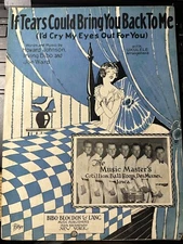 1926 Irving Bibo Sheet Music With Des Moines Iowa Band Photo