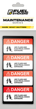 Arc Flash Stickers  2x1 Safety Labels  4 Pack
