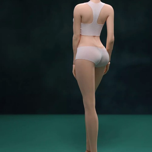 1/6 Scale Female Soldier Wheat Skin Girls Body 12inch Action Figure Model Toys - Picture 5 of 32