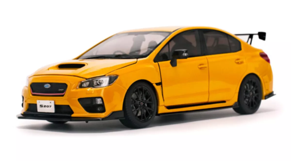 1:18 Subaru WRX STI S207 NBR Challenge Yellow Detailed Diecast Model Sunstar