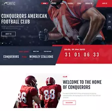 Football News Website Design with Free VPS Web Hosting and Installation