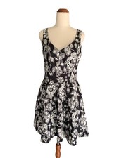 Cue Womens Dress Size 8 Fit & Flare Business Work Pockets VGC