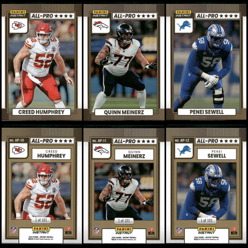 (30) 2024 Panini Instant Football - NFL ALL-PRO 1/101 SP - Complete Set - RC 🔥 - Picture 5 of 11