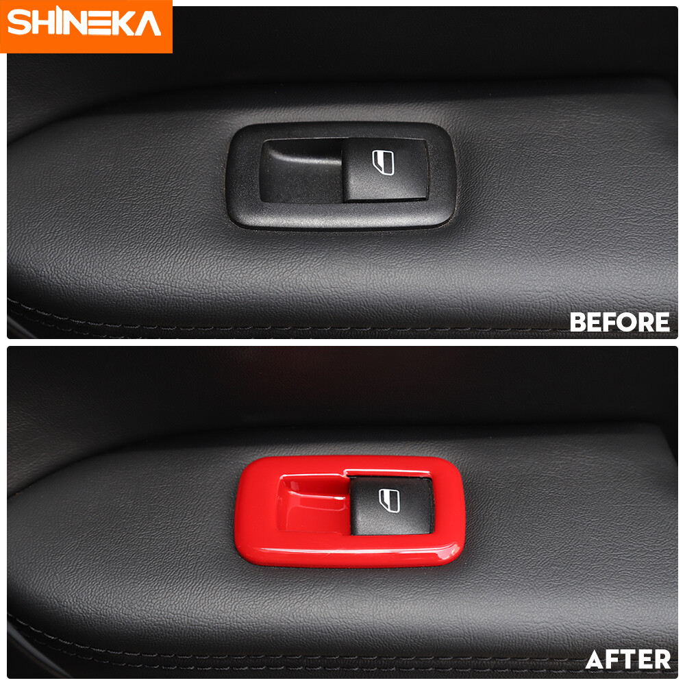 Window Lift Switch Trim Cover Styling for Dodge Charger 2011-19 Carbon Fiber